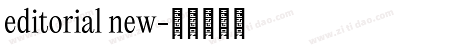 editorial new字体转换